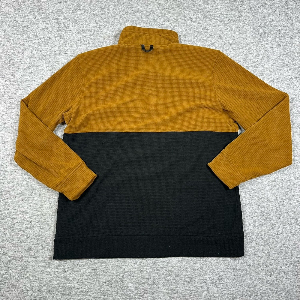 Outdoor Research Trail Mix Snap Pullover Mens Large Black Brown Grid Fleece - Picture 2 of 9